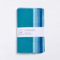 Wool Couture Ocean Felt Bundle Blue