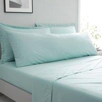 Pure Cotton Large Bolster Pillowcase Seafoam