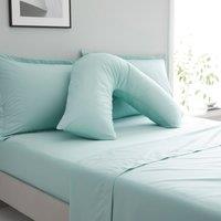 Pure Cotton V-Shaped Pillowcase Seafoam