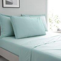 Pure Cotton Box Pillowcase Seafoam