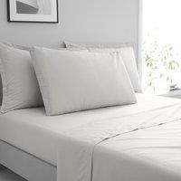 Pure Cotton Box Pillowcase Silver