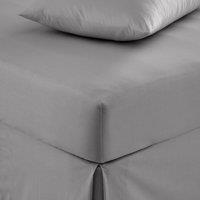 Pure Cotton Fitted Sheet grey