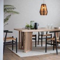 Loma 8 Seater Rectangular Dining Table, Oak