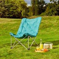 Padded Butterfly Camping Chair Peacock