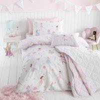 Meadow Fairies Duvet Cover and Pillowcase Set Pink