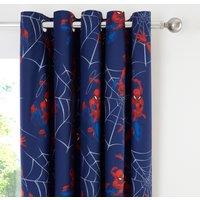 Marvel Spider-Man Thermal Blackout Eyelet Curtains Navy