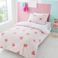 Love Hearts Duvet Cover and Pillowcase Set