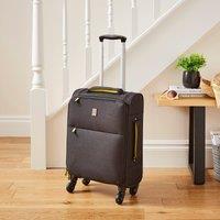 Elements Grey and Ochre Soft Shell Suitcase