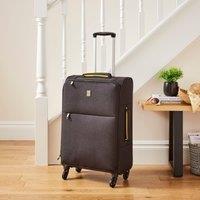 Elements Grey and Ochre Soft Shell Suitcase