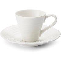 Set of 2 Sophie Conran for Portmeirion Espresso Cups & Saucers White