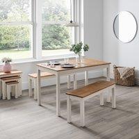 Coxmoor Rectangular Dining Table with 2 Dining Benches