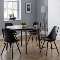 Farringdon 4 Seater Round Dining Table Set, Beech Wood