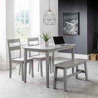 Kobe 2 Seater Dining Bench, Grey, 92cm