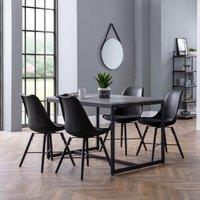 Staten Rectangular Dining Table with 4 Kari Chairs