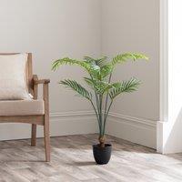 Artificial Areca Palm in Black Plant Pot