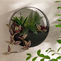 Metal Circle Wall Planter with Foliage