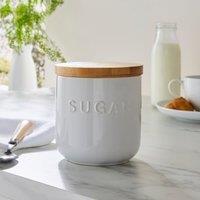 Ceramic Sugar Canister White