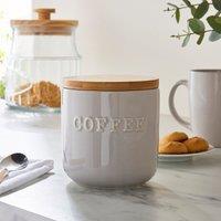 Ceramic Coffee Canister Grey