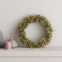 Artificial Pink Gypsophila Wreath