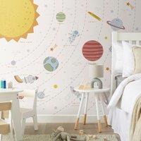 Outer Space Scandi Large Mural Blue