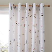 Pressed Floral Blackout Eyelet Curtains