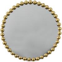 Annadel Beaded Round Wall Mirror