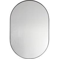 Huntly Elipse Oval Wall Mirror Black