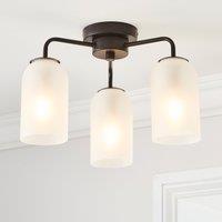 Palazzo 3 Light Semi Flush Ceiling Light