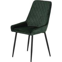 Avery Set of 2 Dining Chairs, Velvet Green