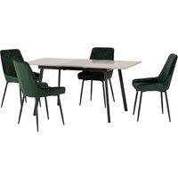 Avery Rectangular Extendable Dining Table with 4 Chairs