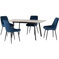 Avery Rectangular Extendable Dining Table with 4 Chairs