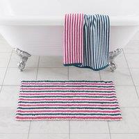 Stripe Bobble Bath Mat