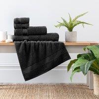 Black Egyptian Cotton Guest Towel Black