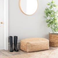 Rectangular Jute Pouffe