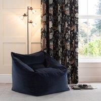 Eliza Square Beanbag Chair Luxe Navy