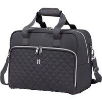 IT Luggage Magnet & Nickel Divinity Quilted Holdall Black