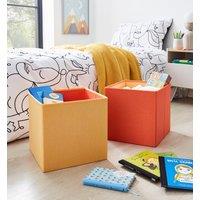 Set of 2 Kids Foldable Cube Storage