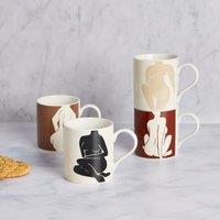 Set of 4 Sculpt Mugs