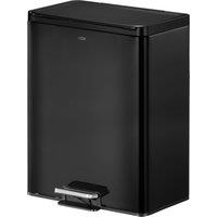 EKO Essential 20/20 Litre Recycler Steel Bin Black