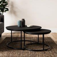 Fulton Coffee Nest of Tables, Black