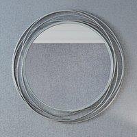 Metal Swirl Round Wall Mirror