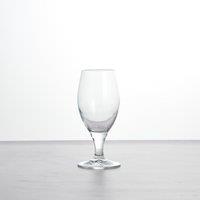 Footed Half Pint Glass Clear