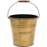30cm Kindling Bucket Brass