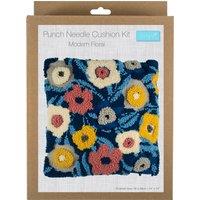 Modern Floral Punch Needle Cushion Kit