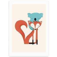 East End Prints Fox and Koala Print