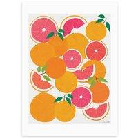 East End Prints Grapefruit Harvest Print