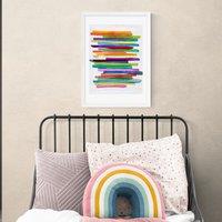 East End Prints Colourful Stripes Print