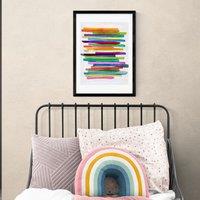 East End Prints Colourful Stripes Print