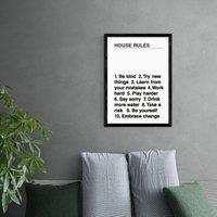 East End Prints House Rules Print