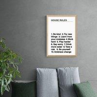 East End Prints House Rules Print